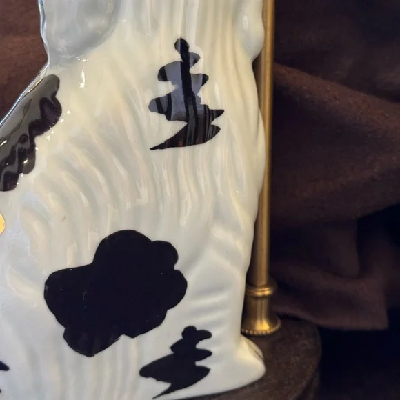 Staffordshire dog lamp and 2 dog figurines - Picture 6 of 9